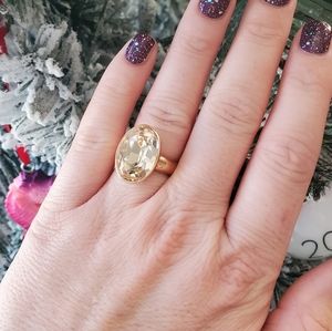 Touchstone Crystal Eclipse Blush ring